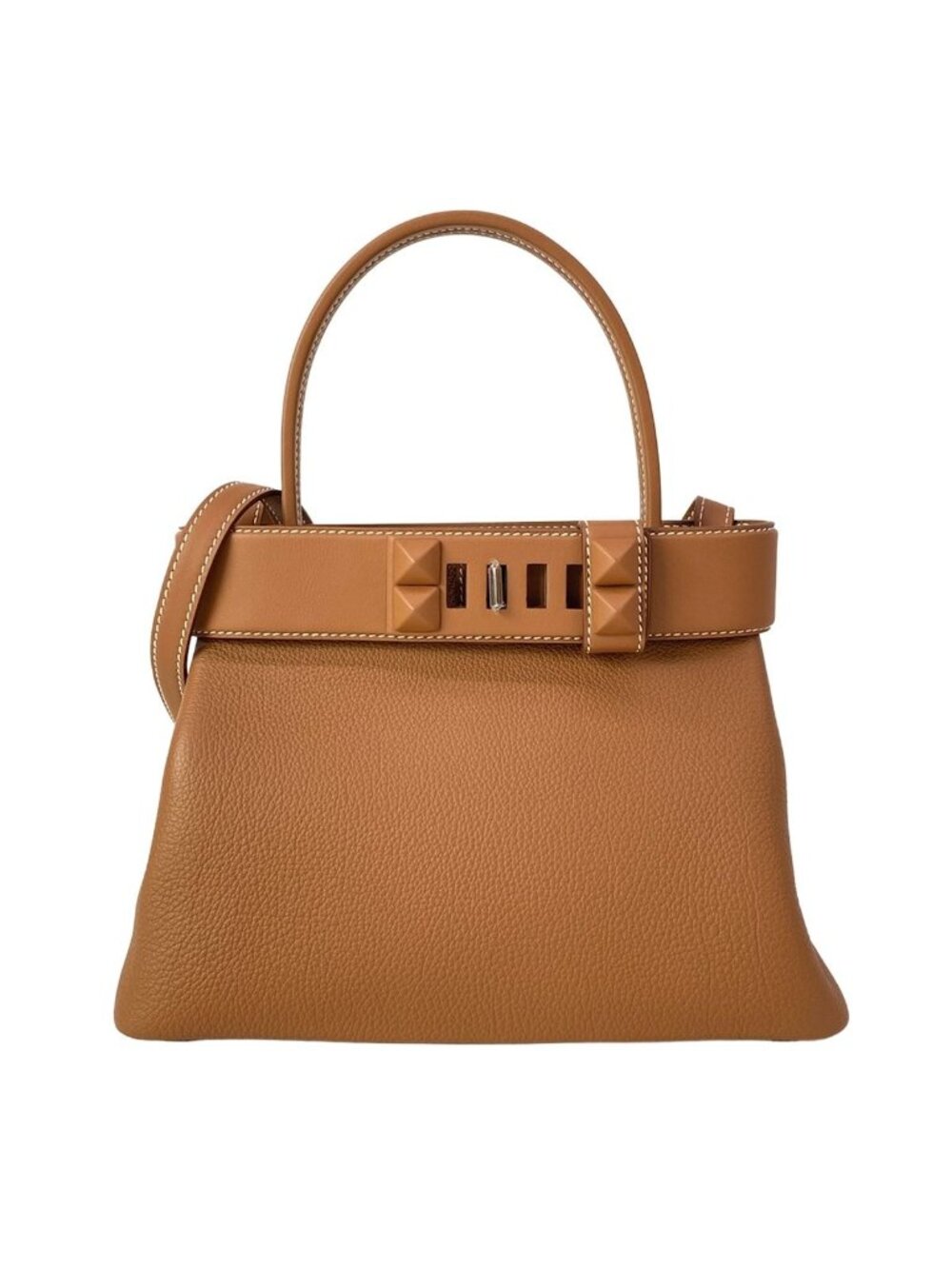 Hermes Handbag Medor Gold Silver